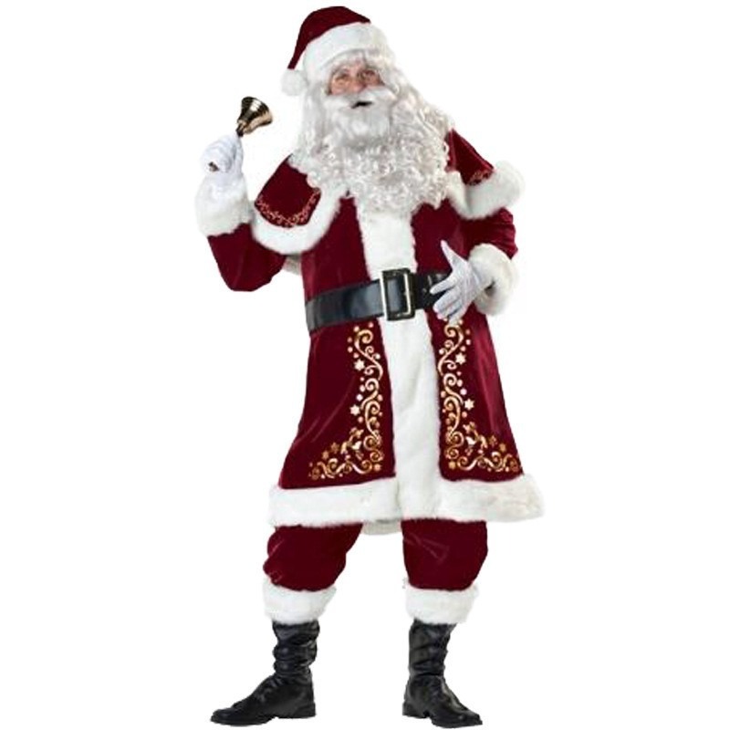 Santa Claus Costume Women Men  – Elf Costume Christmas recenzja i cena