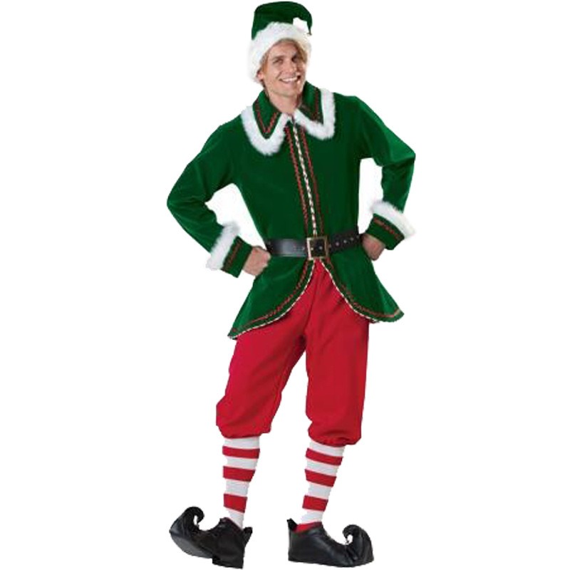 Santa Claus Costume Women Men  – Elf Costume Christmas recenzja i cena