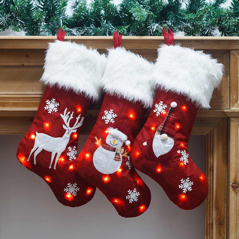 Christmas Socks With Led Light – Christmas Stocking Hanging recenzja i cena