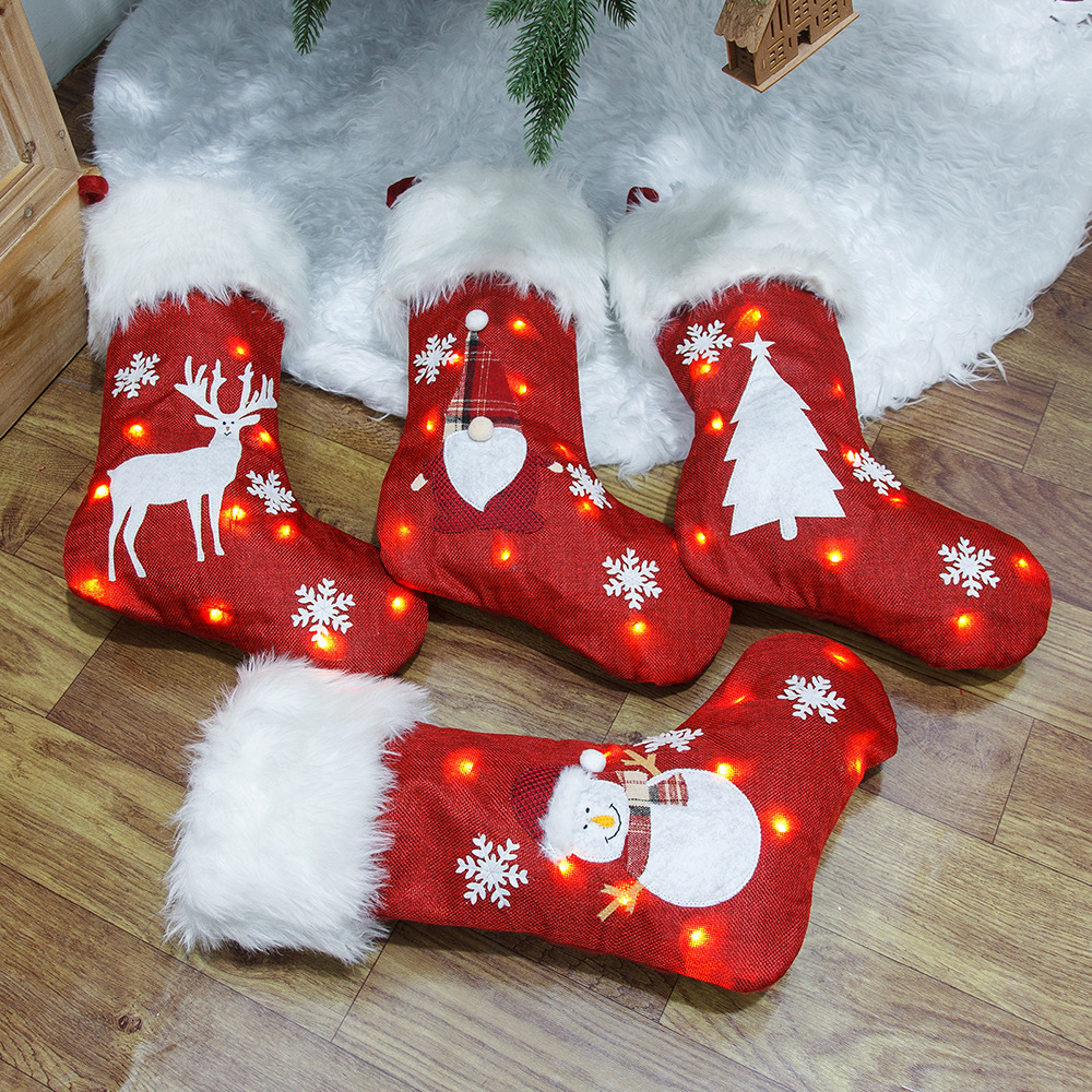 Christmas Socks With Led Light – Christmas Stocking Hanging recenzja i cena