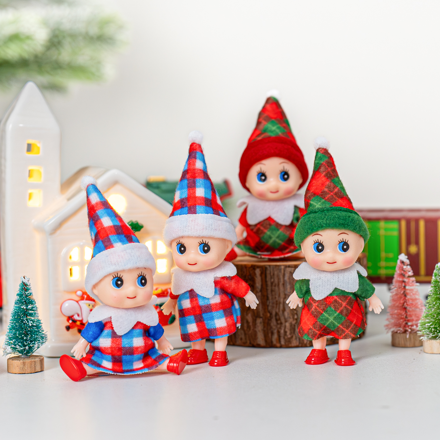 4/5/6 Pcs Mini Baby Elf Christ – Christmas Throw Blanket recenzja i cena