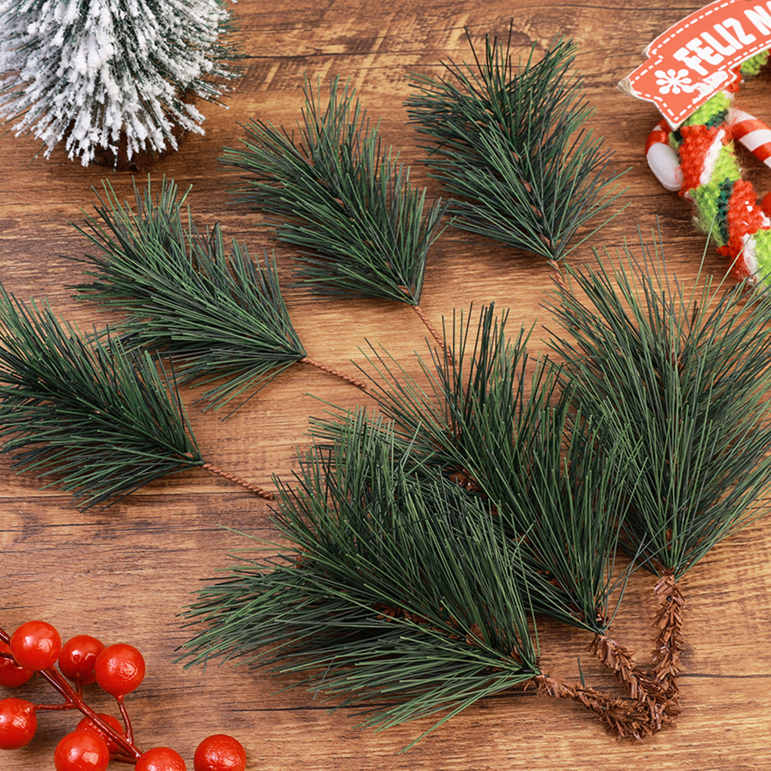 Fake Tree Leaves Branches Arti – Christmas Wreath Fake recenzja i cena