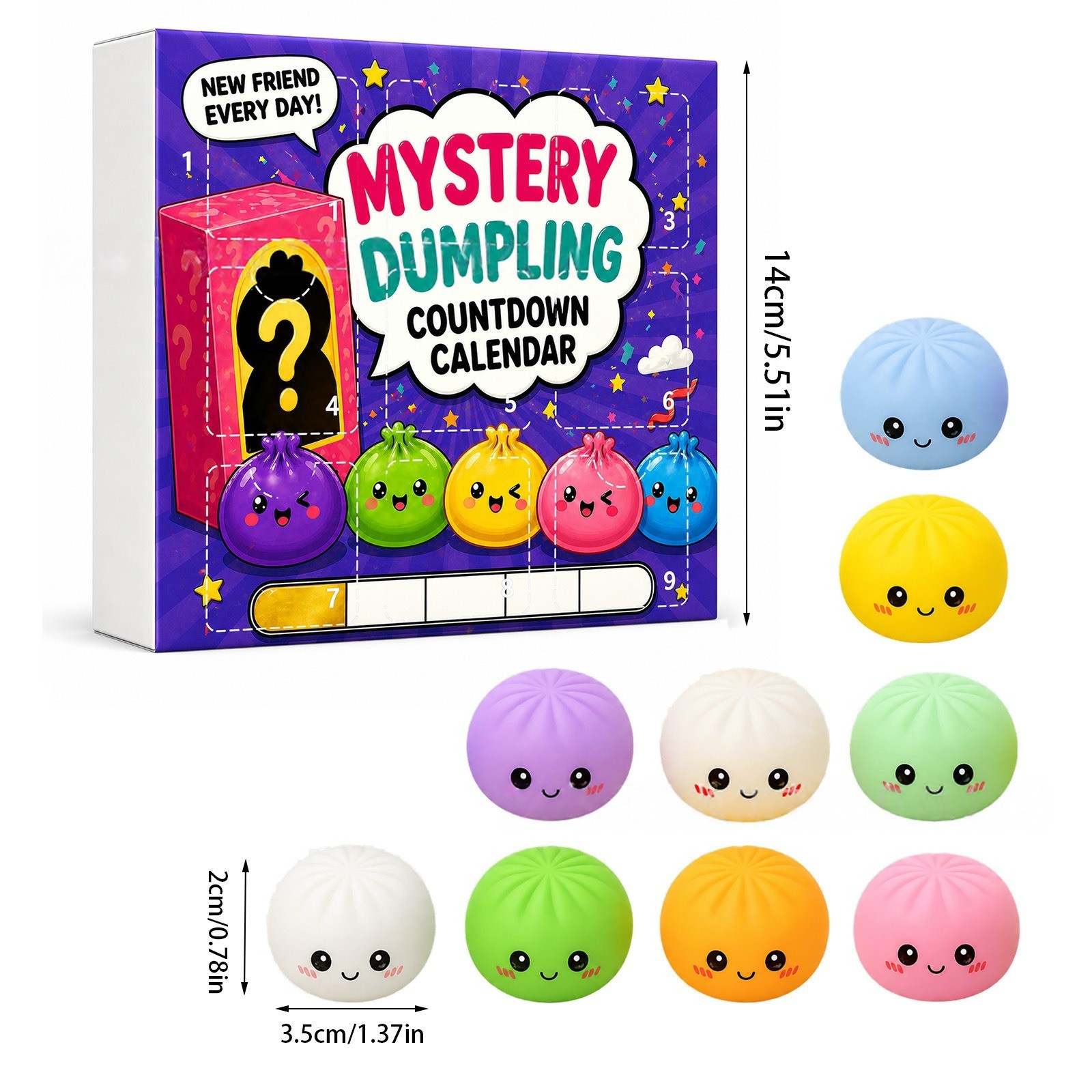Kawaii Squishy Dumpling Advent – Advent Calendar Gift recenzja i cena