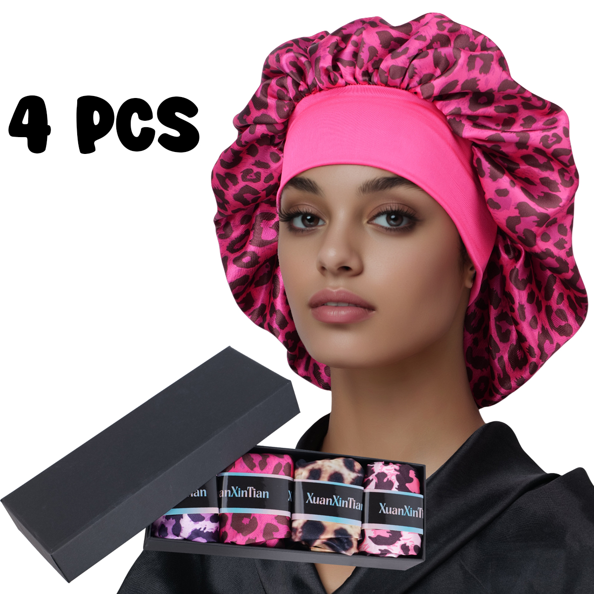 4PCS Mystery Hair Bonnet Gift  – Gift Box Wrap Set recenzja i cena