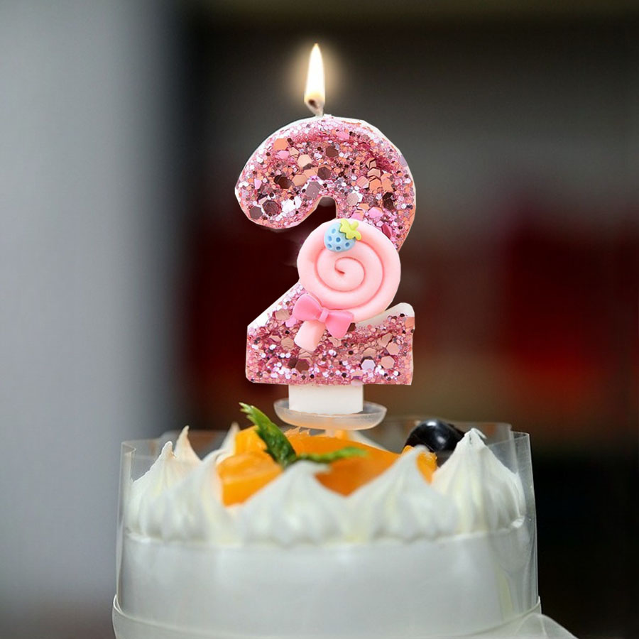 1pc Large 0-9 Numbers Pink Lol – Holiday Candle Set recenzja i cena