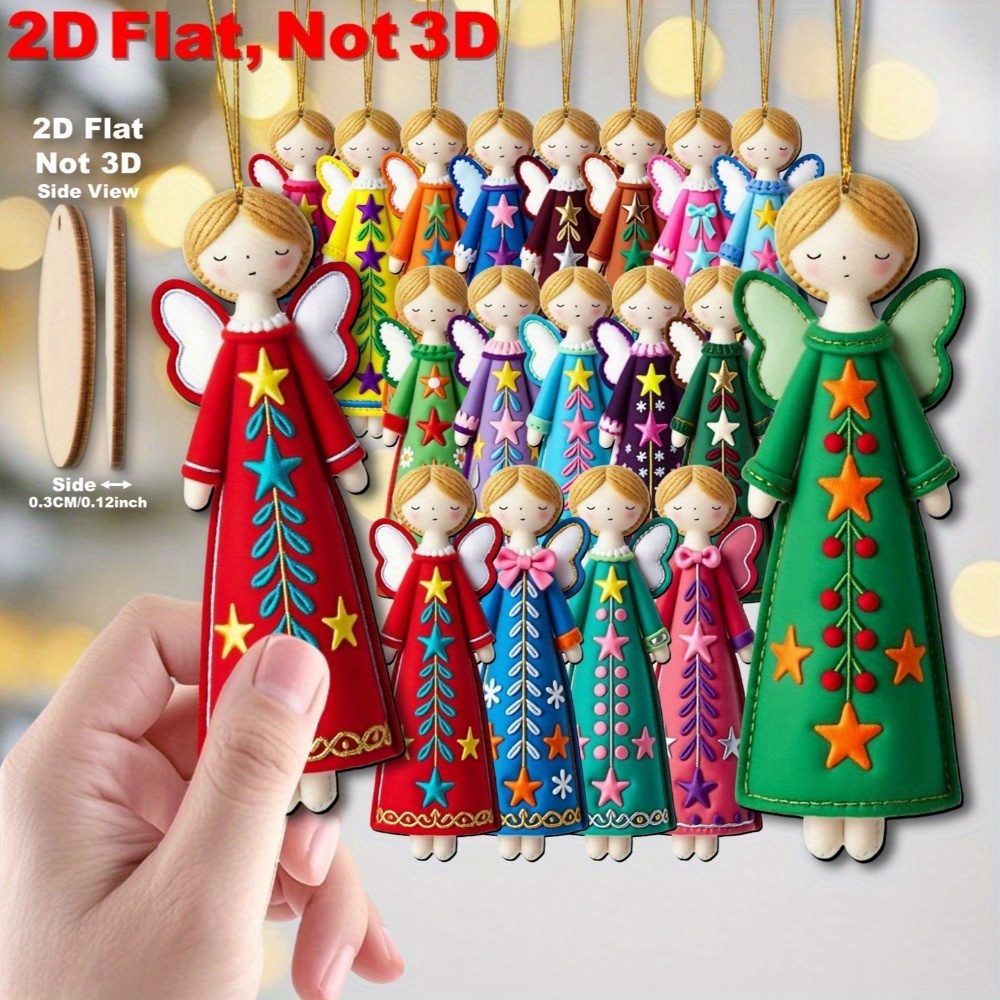 16Pcs Colorful Angel Ornaments – Star Tree Topper recenzja i cena