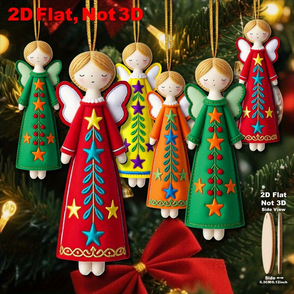 16Pcs Colorful Angel Ornaments – Star Tree Topper recenzja i cena