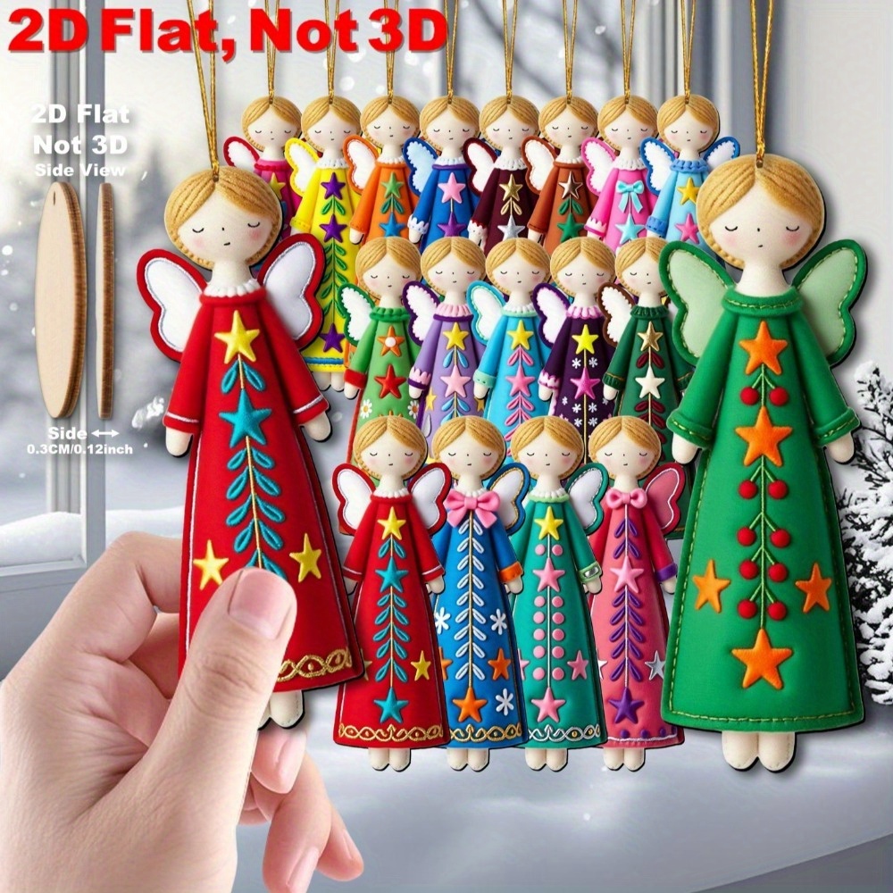 16Pcs Colorful Angel Ornaments – Star Tree Topper recenzja i cena