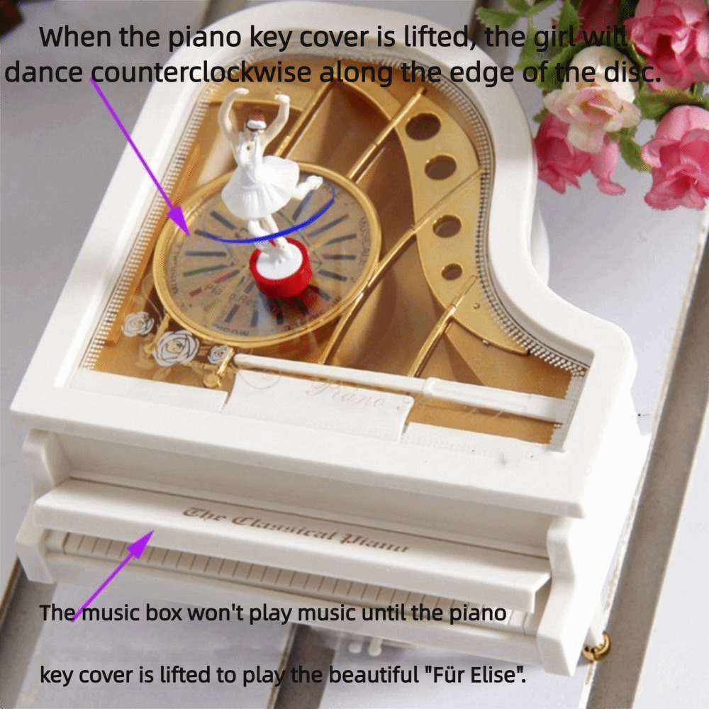 European-style Piano Model Mus – Snow Globe Musical recenzja i cena
