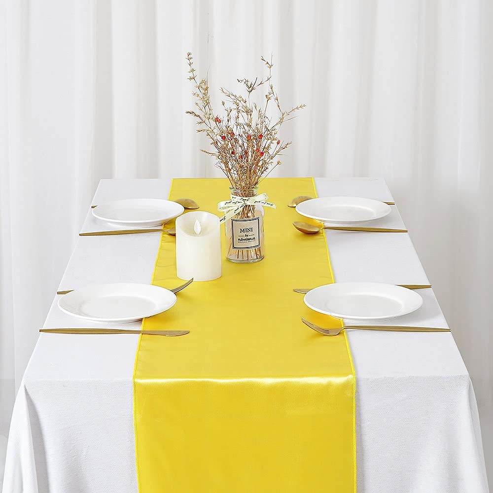12x108 Inch Satin Wedding Tabl – Christmas Table Runner recenzja i cena