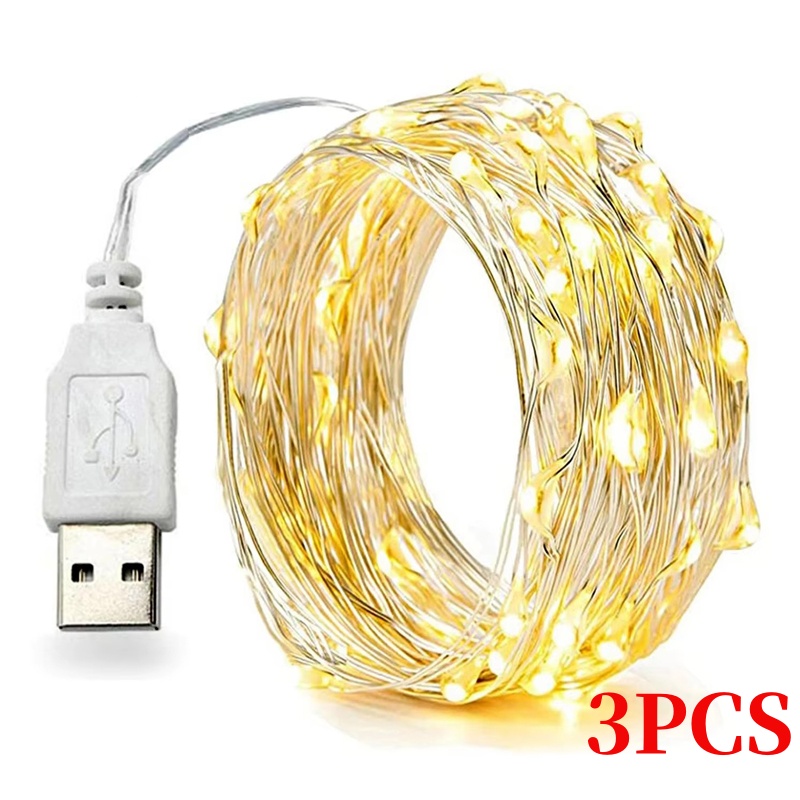 3PCS 5/10/20M Copper Wire LED  – Led Fairy String Lights recenzja i cena
