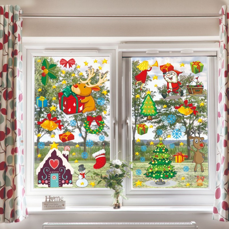 4pcs PVC Christmas Snowflake W – Snowflake Window Decal recenzja i cena
