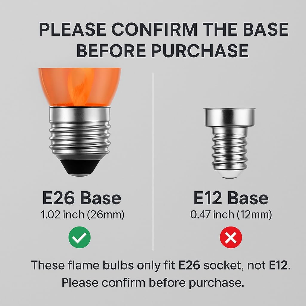 E26 Flame Light Bulbs, Flicker – Christmas Lights Outdoor recenzja i cena