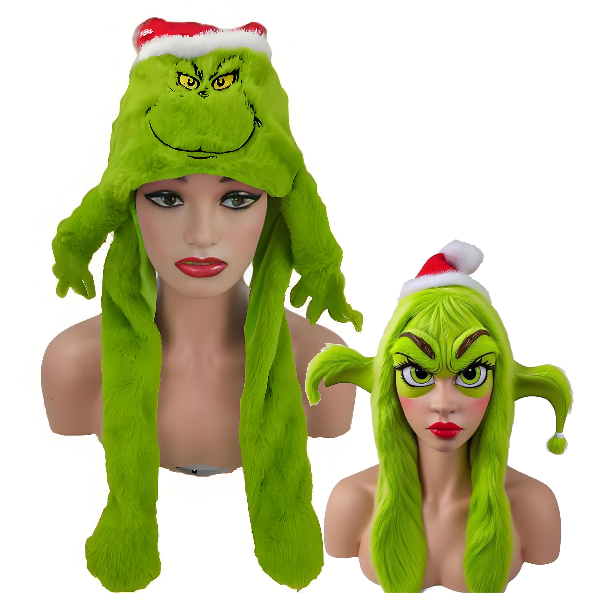 Plush Grincese Hat Cap Scarf C – Santa Hat Plush recenzja i cena