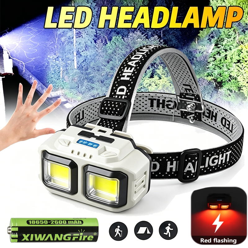 COB LED Headlamp Rechargeable  – Christmas Lights Outdoor recenzja i cena