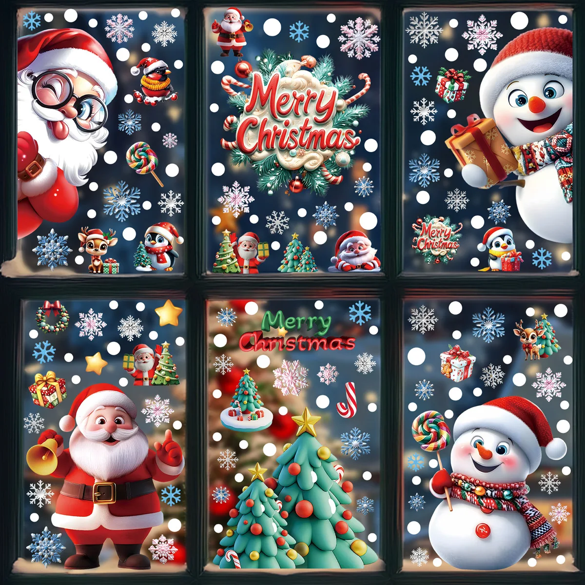 2025 Christmas Static Window C – Snowflake Window Decal recenzja i cena