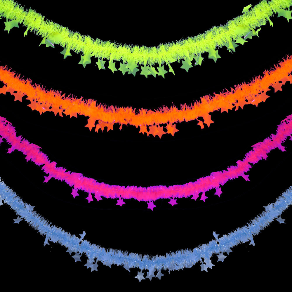 Birthday Theme Fluorescent Mac – Tinsel Garland Decoration recenzja i cena