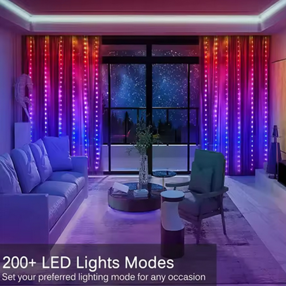 3M RGB Smart LED Curtain Light – Christmas Lights Outdoor recenzja i cena