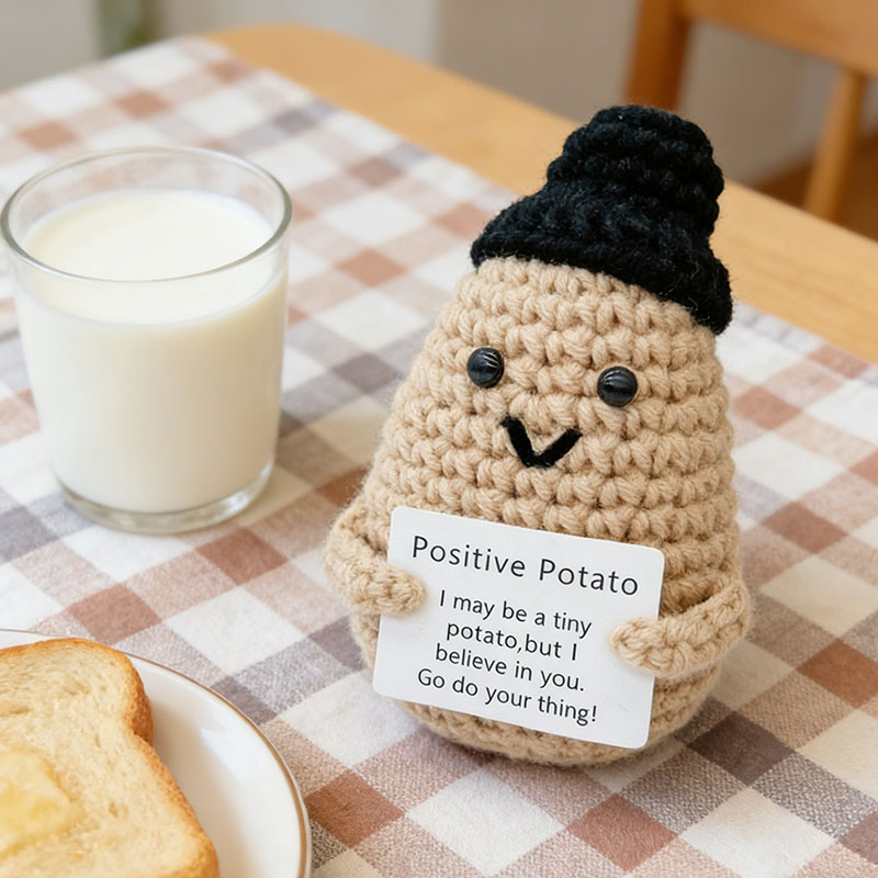 Cute Positive Potato Crochet D – Santa Hat Plush recenzja i cena