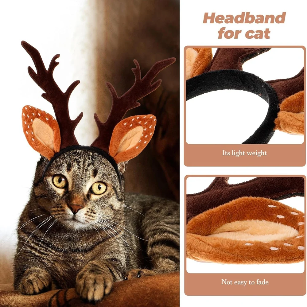 Dogs Headbands Deer Costume Ha – Reindeer Antlers Headband recenzja i cena