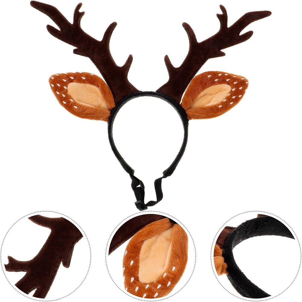 Dogs Headbands Deer Costume Ha – Reindeer Antlers Headband recenzja i cena