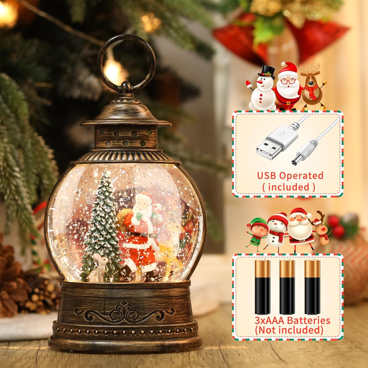 Christmas Snow Globe Lantern w – Snow Globe Musical recenzja i cena