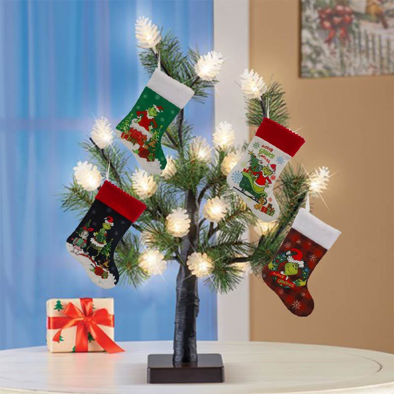 Christmas Stocking Grinch Sock – Christmas Stocking Hanging recenzja i cena