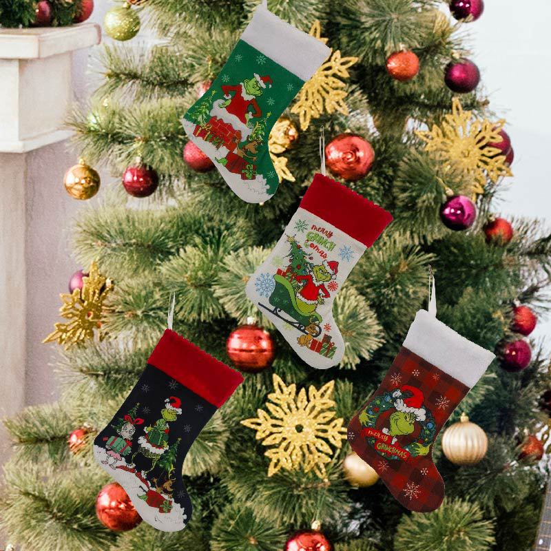 Christmas Stocking Grinch Sock – Christmas Stocking Hanging recenzja i cena
