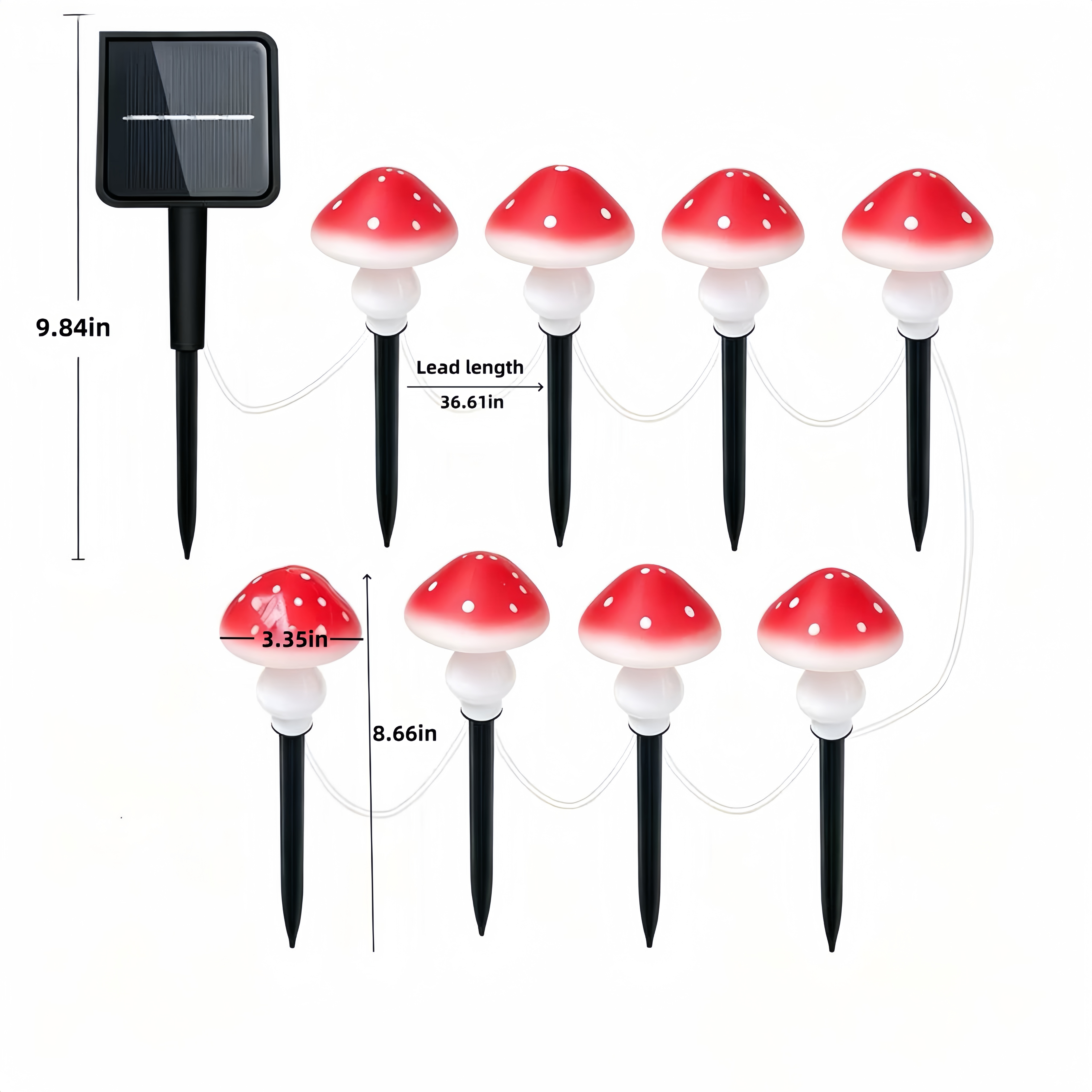 Solar Mushroom String Lights W – Christmas Lights Outdoor recenzja i cena