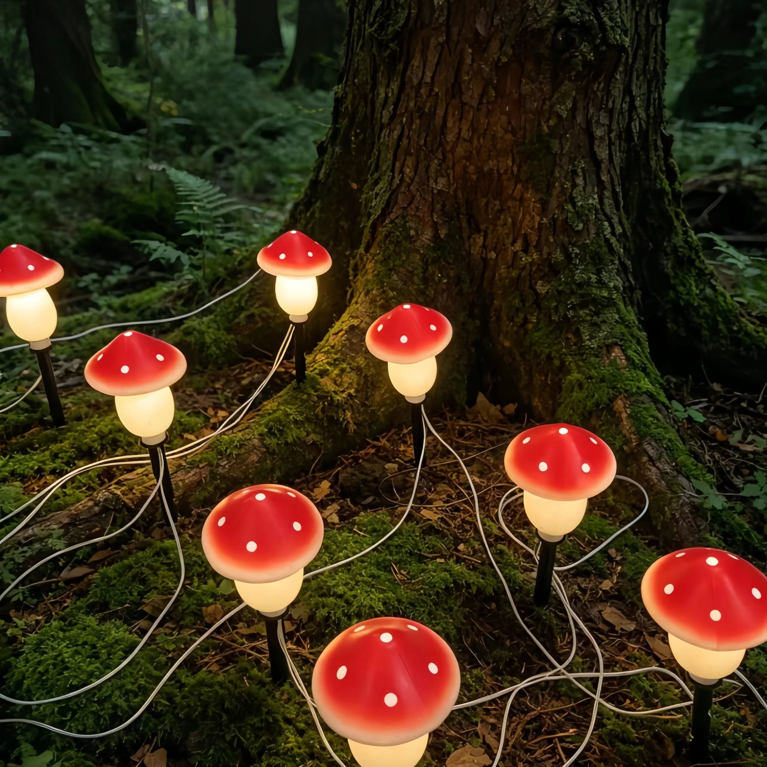 Solar Mushroom String Lights W – Christmas Lights Outdoor recenzja i cena