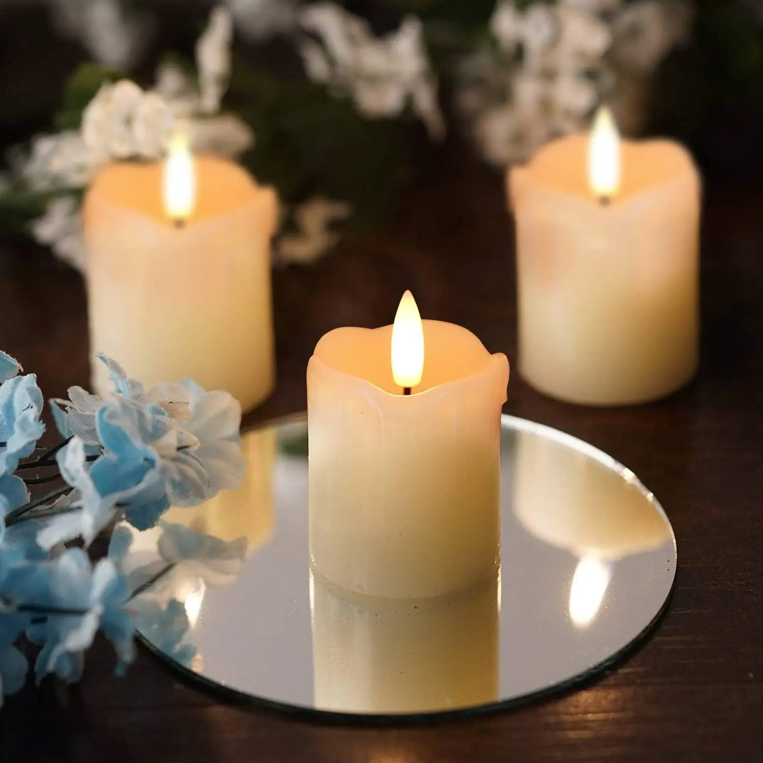Flameless Votive Candles with  – Holiday Candle Set recenzja i cena