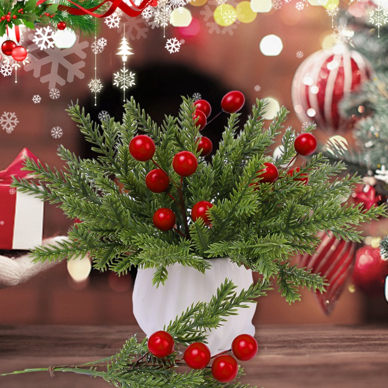 Christmas Artificial Pine Need – Christmas Wreath Fake recenzja i cena