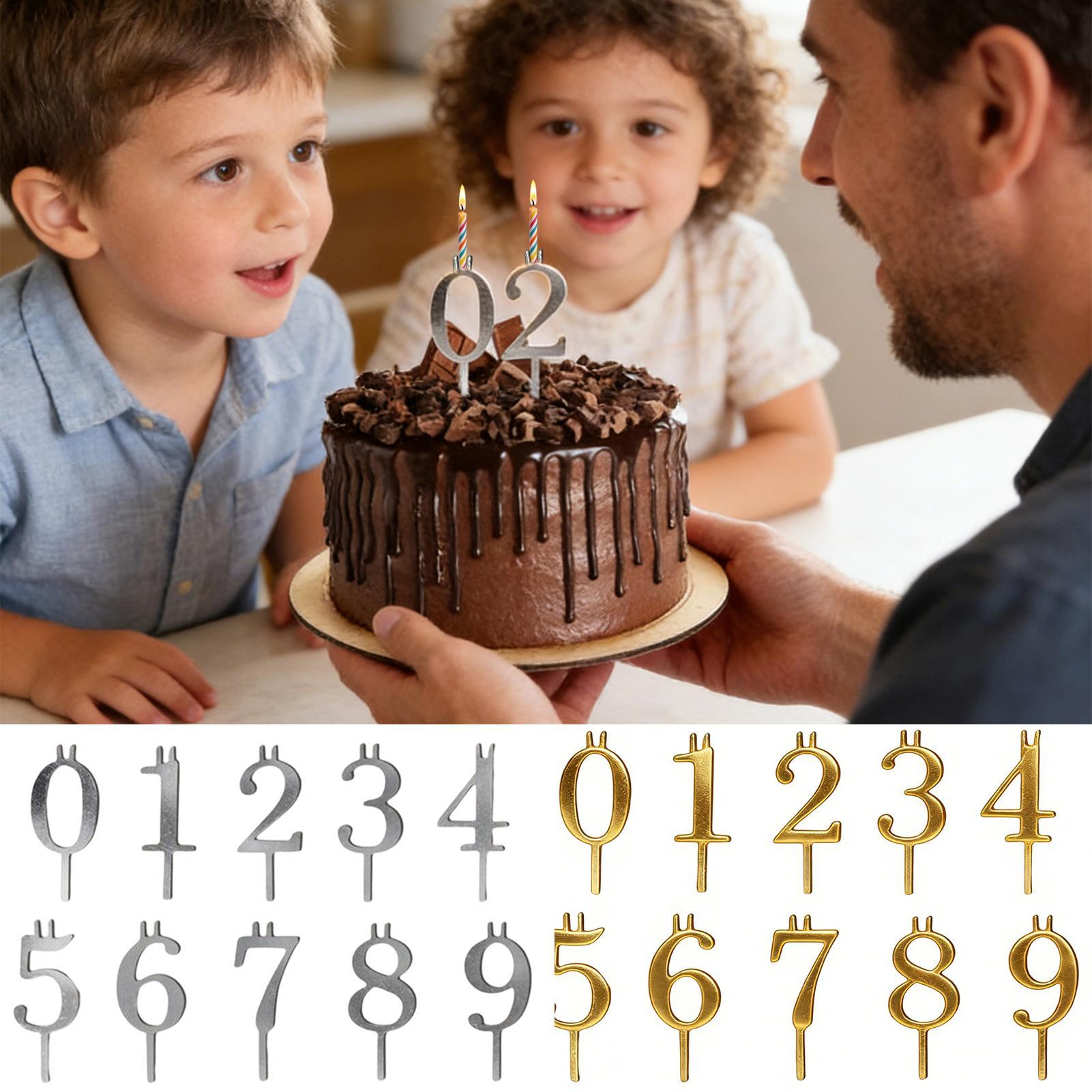 10pcs 0-9 Number Cake Toppers  – Holiday Candle Set recenzja i cena
